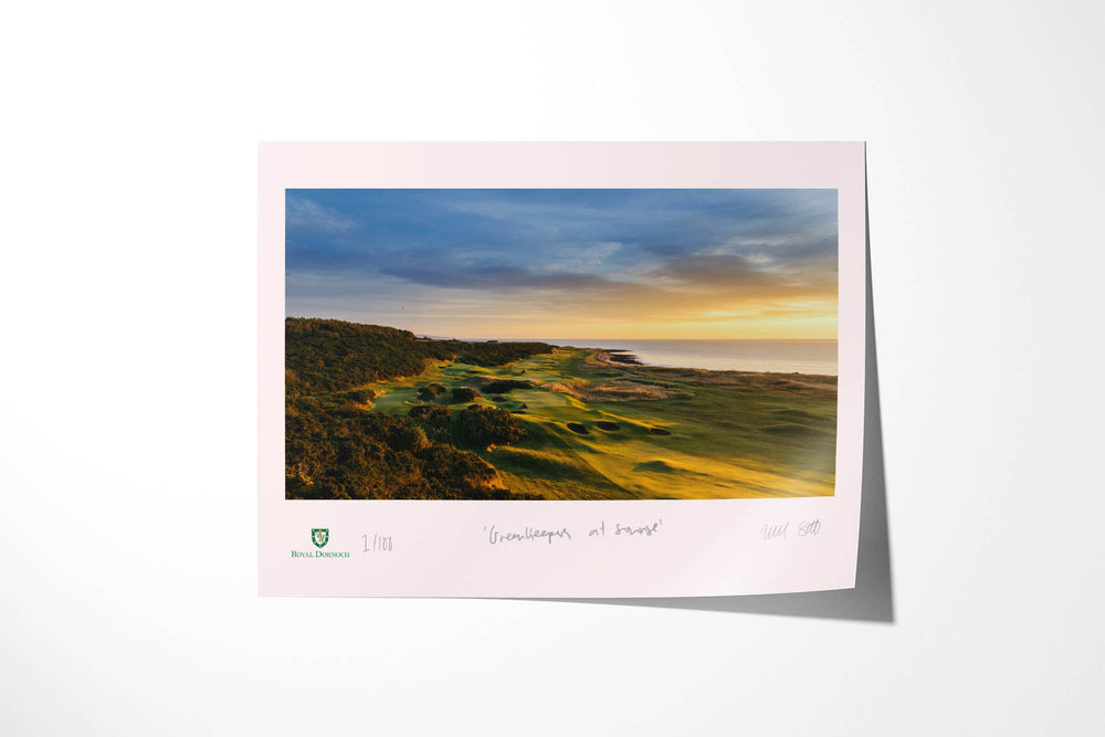 Greenkeepers at sunrise