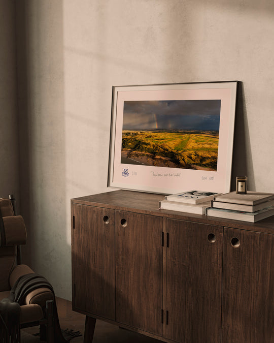 Rainbow over the links