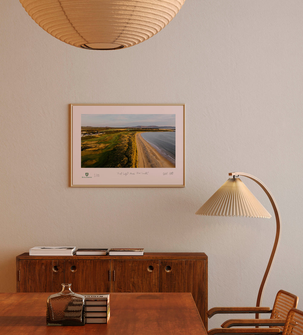 First light over the links