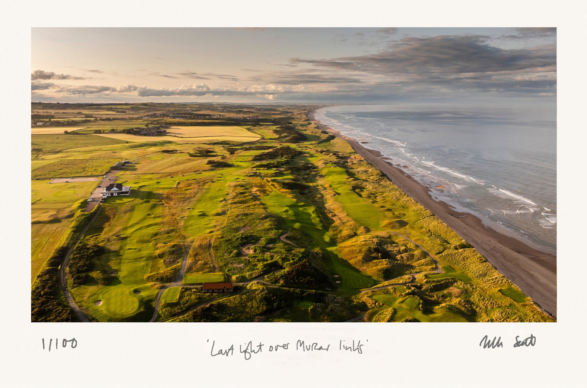 Last light over Murcar Links