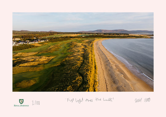 First light over the links