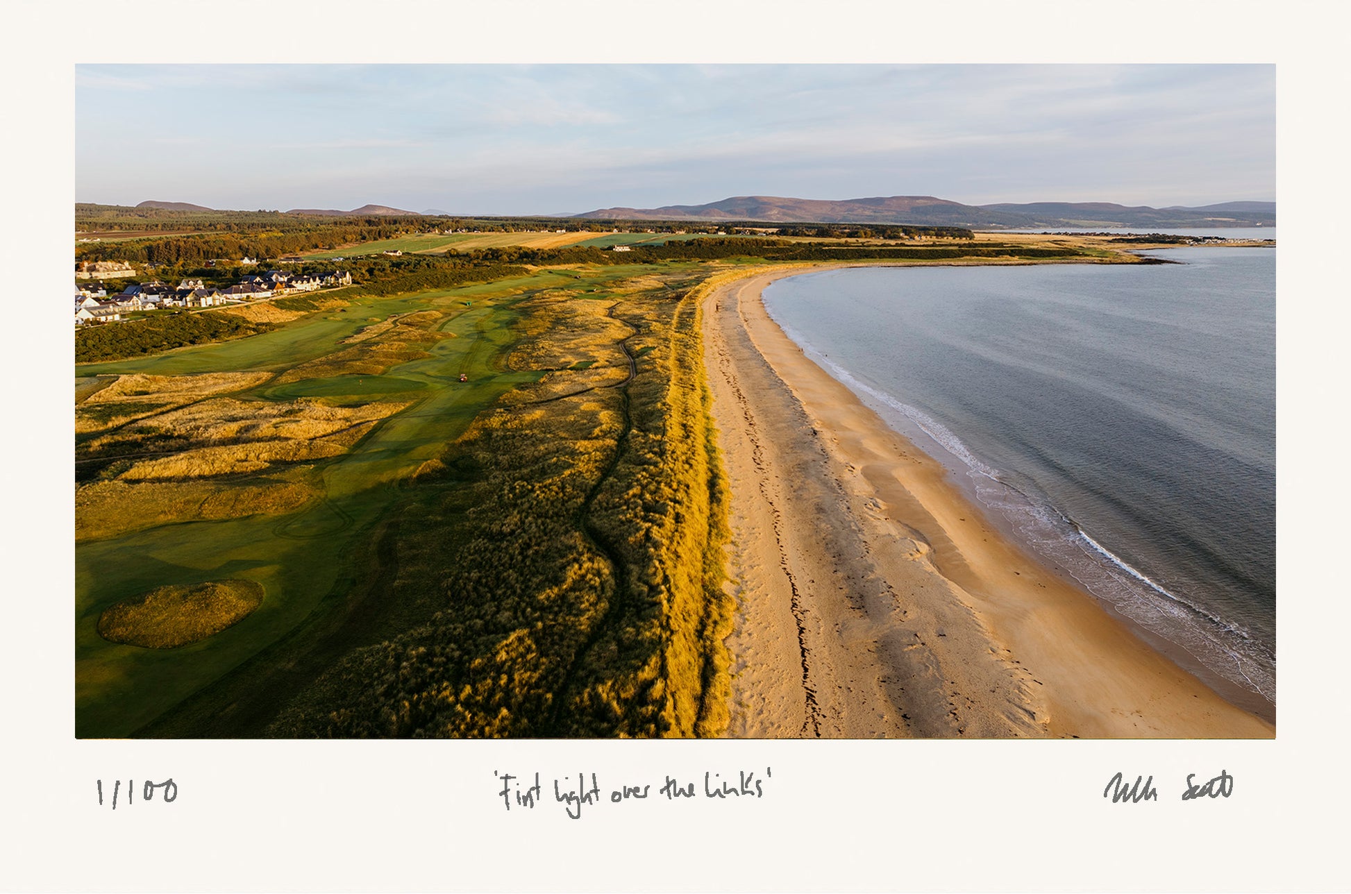 First light over the links