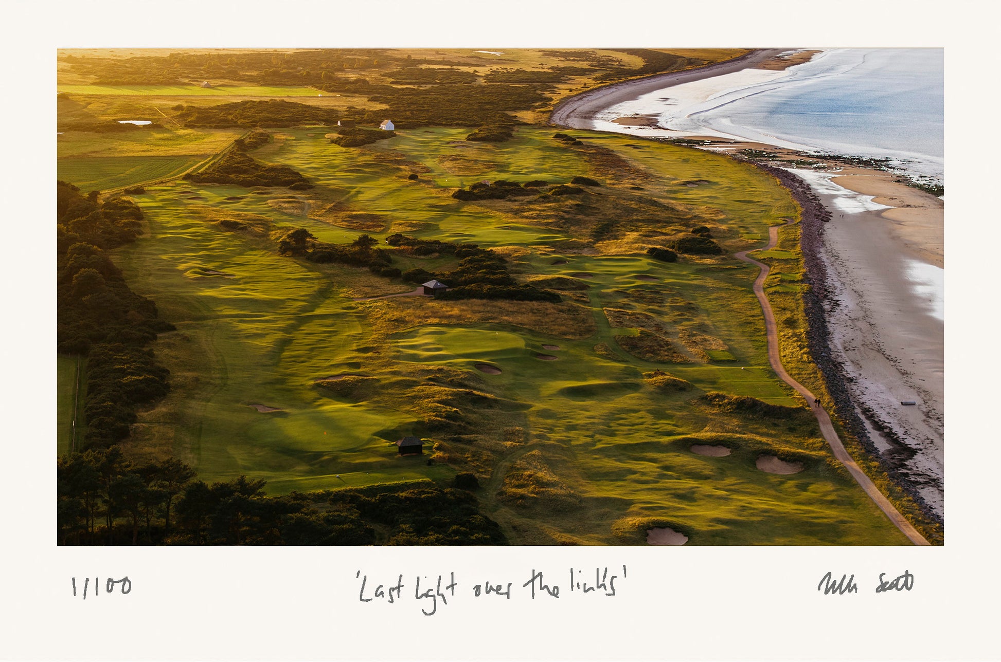 Last light over the links