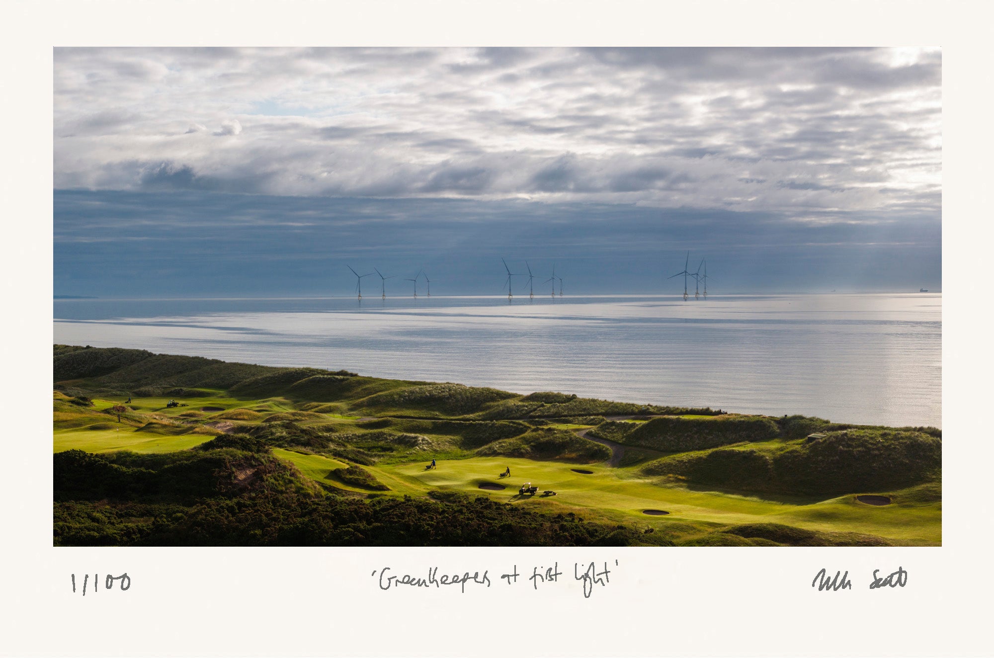 Greenkeepers at first light
