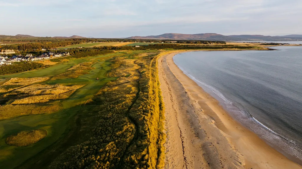 First light over the links